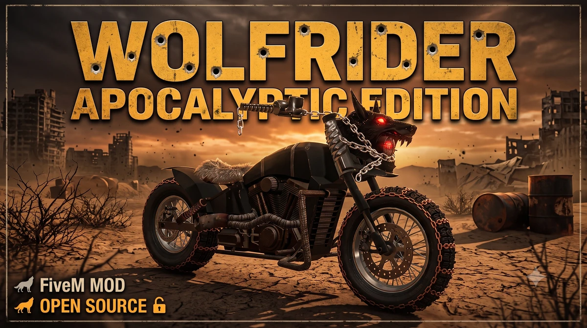 Wolfrider Apocalyptic Edition Bike FiveM | Post-Apocalyptic Motorcycle | Open Source